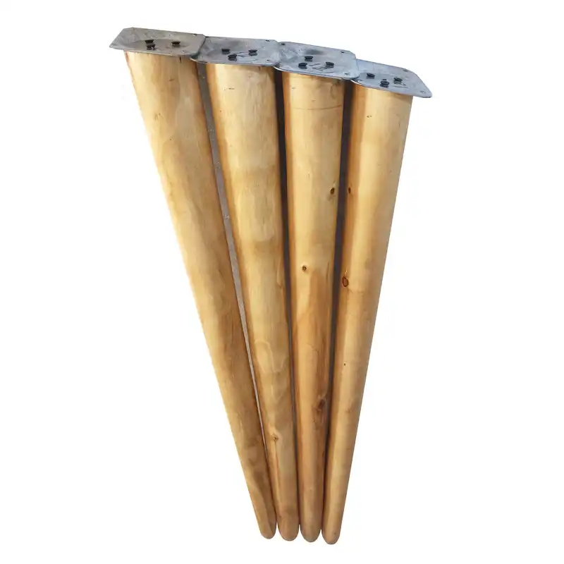 پایه میز مدل چوبی مخروطی کد 70-D1 بسته 4 عددی