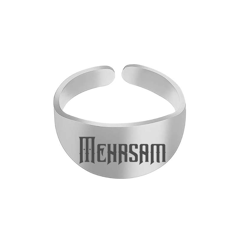 انگشتر نقره مردانه ترمه ۱ مدل مهرسام کد 356 RSIL