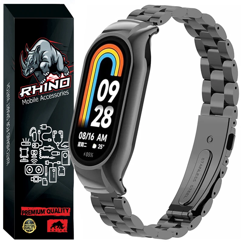 بند راینو مدل 3Bead-Mi8 مناسب برای مچ بند هوشمند شیائومی Mi Band 8
