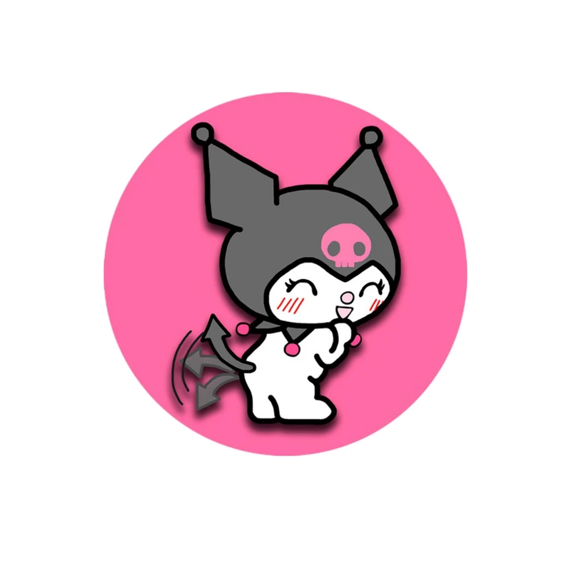 استیکر پارچه و لباس پاد آفرین مدل کارتونی کورومی kuromi کد 94