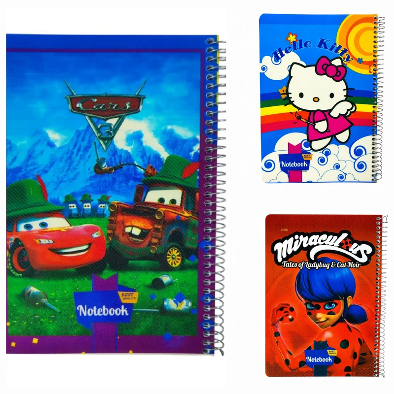 دفتر مشق ، تمرین 80 برگ سیمی نوت بوک بسته سه عددی
