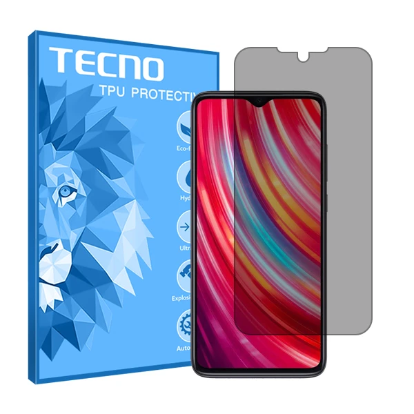 محافظ صفحه نمایش حریم شخصی تکنو مدل HyPRV مناسب برای گوشی موبایل شیائومی Redmi Note 8 Pro