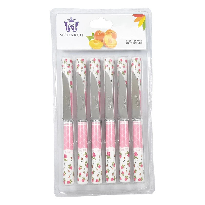 کارد میوه خوری مونارچ کد M003 بسته 12 عددی