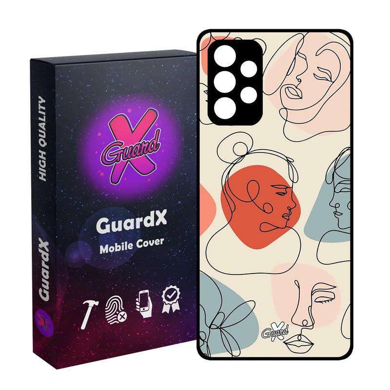 کاور گارد ایکس طرح دختر مدل Glass10363 مناسب برای گوشی موبایل سامسونگ Galaxy A72