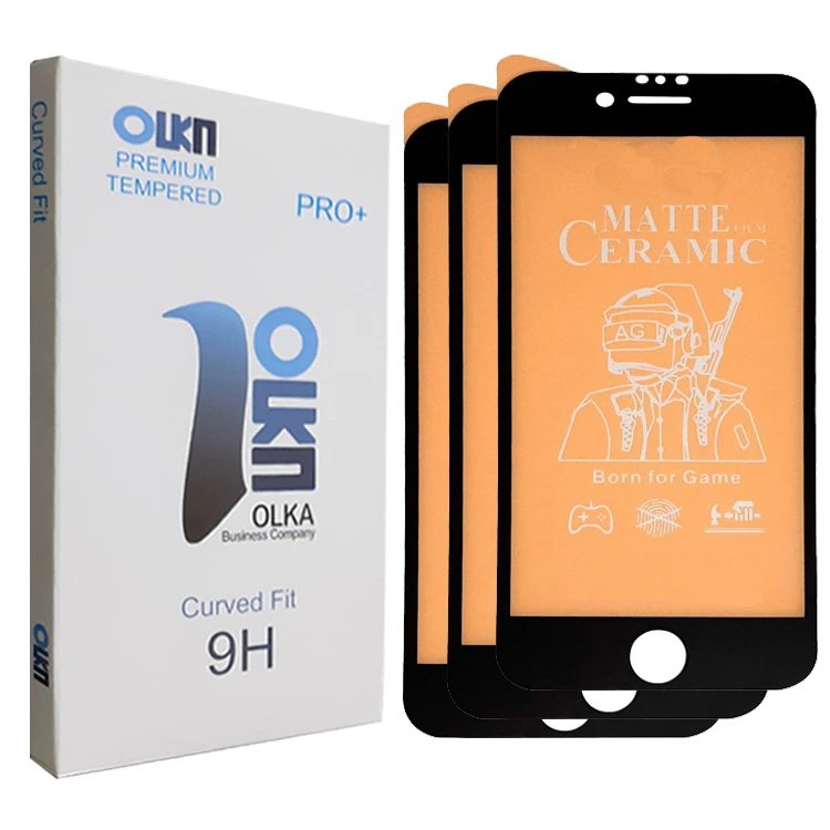 محافظ صفحه نمایش سرامیکی مات الکا مدل PRO مناسب برای گوشی موبایل اپل Iphone 6/ 7/ 8 بسته سه عددی