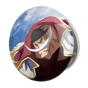 آینه جیبی خندالو طرح شیروهیگه انیمه وان پیس One Piece مدل تاشو کد 11412 