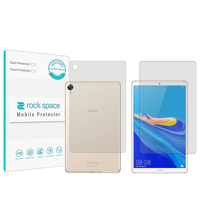 محافظ صفحه نمایش شفاف راک اسپیس مدل HyGEL مناسب برای تبلت هوآوی Mediapad M6 8.4 به همراه محافظ پشت گوشی