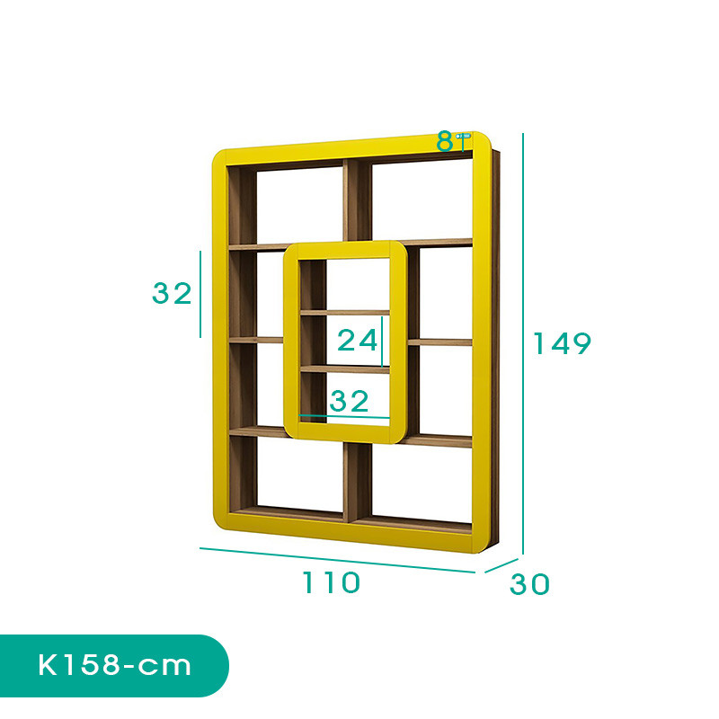 کتابخانه اسمردیس مدل K158 - MDF