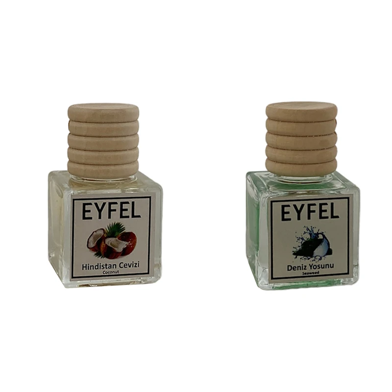 خوشبوکننده خودرو مدل نارگیل و جلبک دریایی حجم 10 میلی لیتر مجموعه 2 عددی