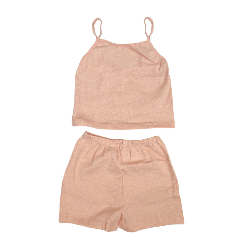 ست تاپ و شلوارک زنانه مدل کبریتی 004