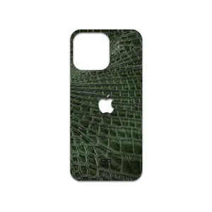 MAHOOT Green-Crocodile-Leather Cover Sticker for Apple iPhone 14 Pro Max