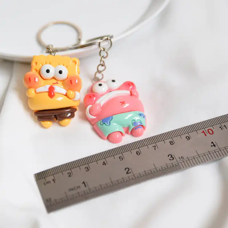 جاکلیدی دلنار گالری مدل پاتریک و باب اسفنجی بسته دو عددی