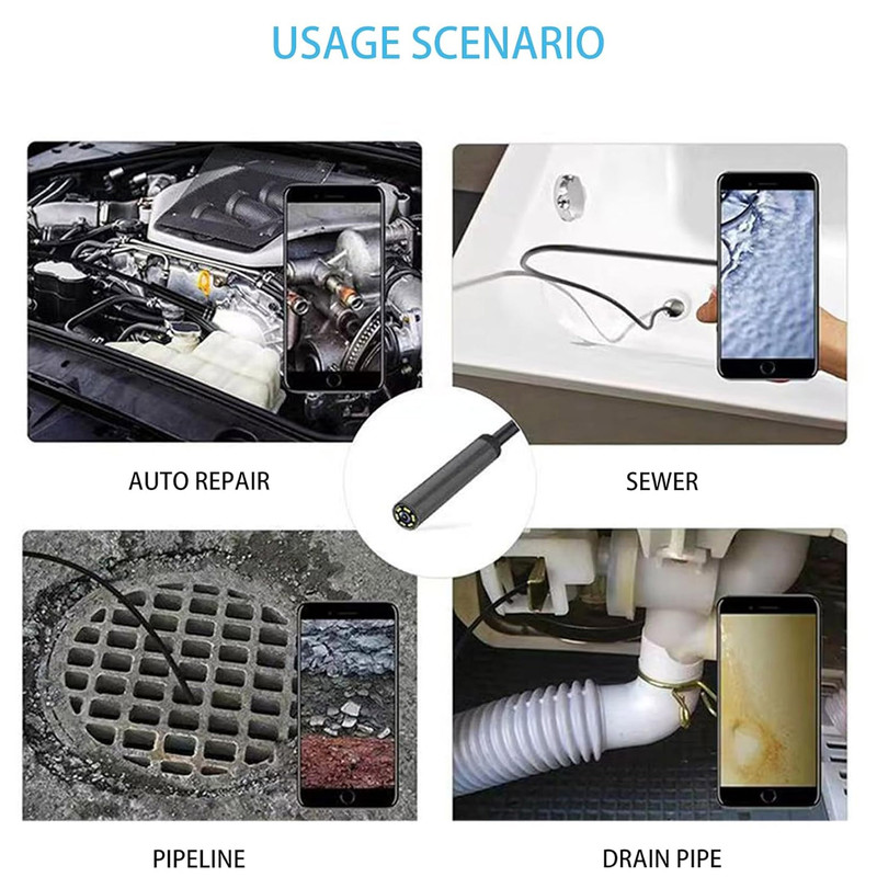 دوربین شلنگی مدل سیم سخت منعطف 5Meters New 2024