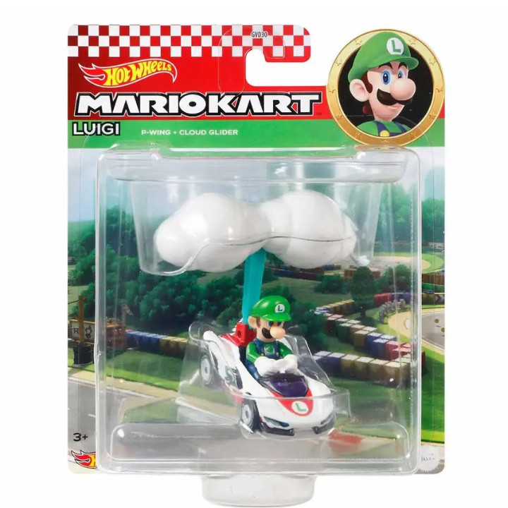 ماشین بازی هاتویلز مدل Mario kart Luigi cloud glider