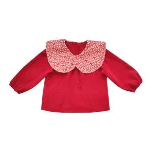 بلوز آستین بلند دخترانه لیمونار گالری مدل شکوفه بابونه کد 01