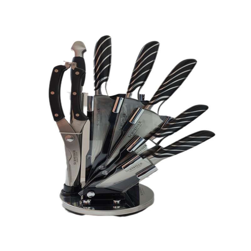سرویس چاقو آشپزخانه 8 پارچه اشنایدر مدل D-D005