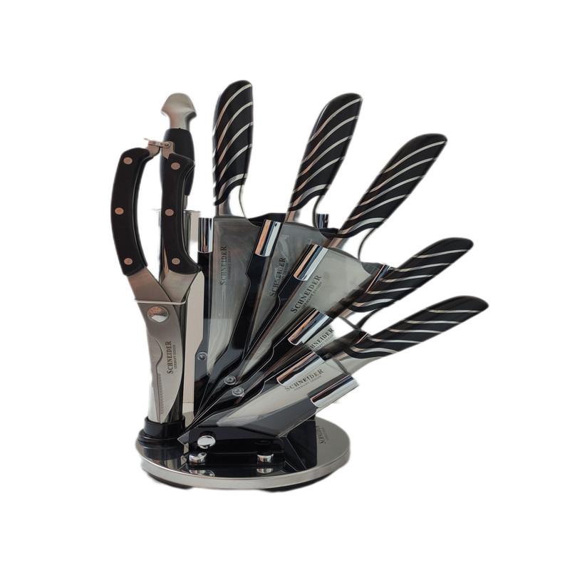 سرویس چاقو آشپزخانه 8 پارچه اشنایدر مدل D-D005