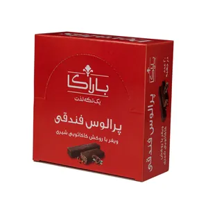 ویفر پرالوس با روکش شکلات شیری باراکا - 35 گرم بسته 20 عددی
