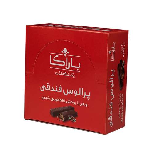 ویفر پرالوس با روکش شکلات شیری باراکا - 35 گرم بسته 20 عددی