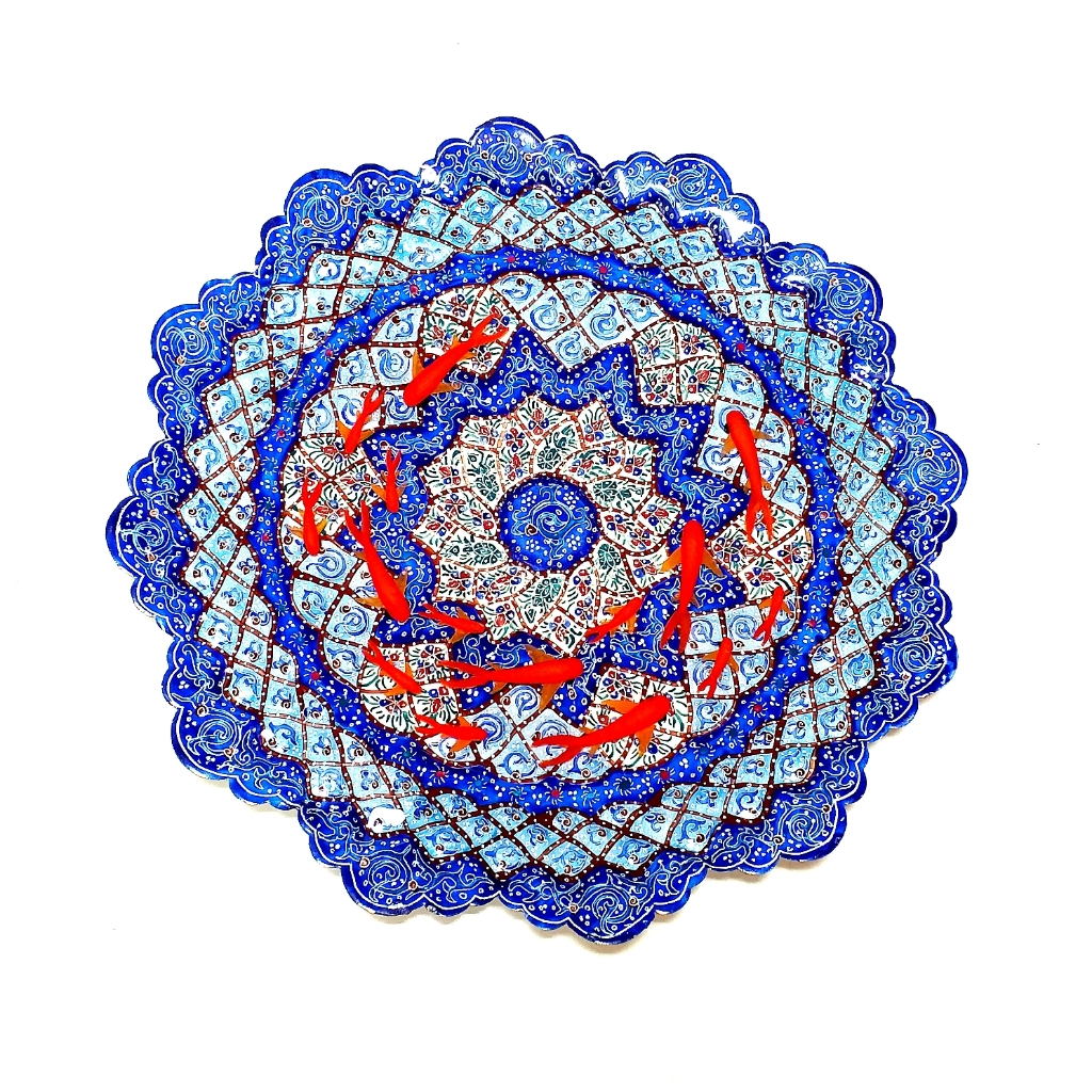 ظرف ماهی میناکاری مدل b1008