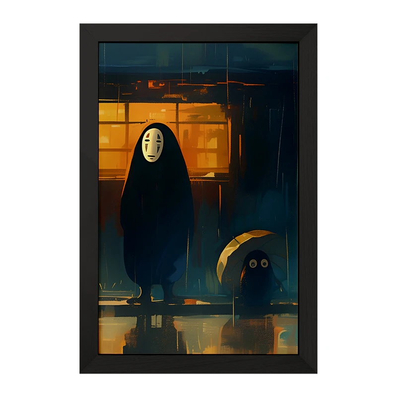 تابلو خندالو مدل انیمه شهر اشباح (Spirited Away) کد F5592