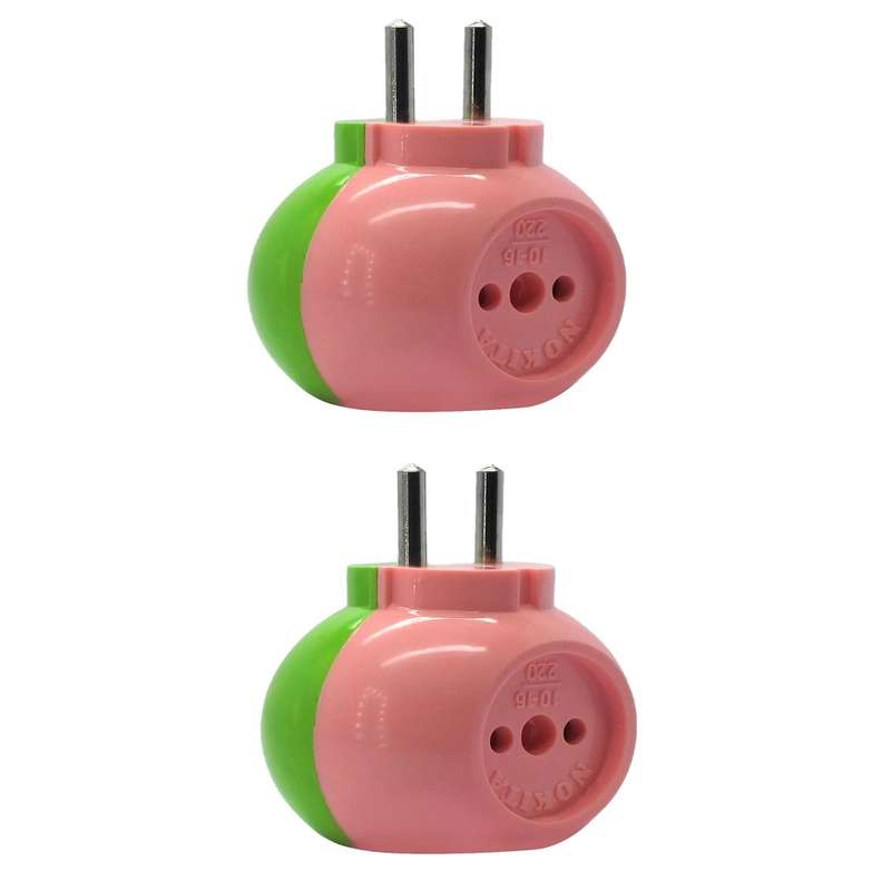 سه شاخه برق مدل COLORFUL بسته 2 عددی