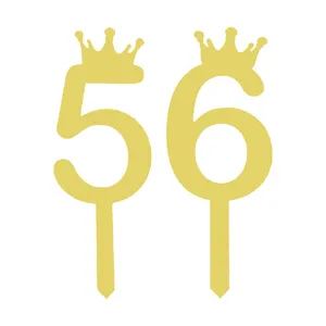 تاپر کیک هانستو مدل عدد 56 کد TPN56 مجموعه 2 عددی