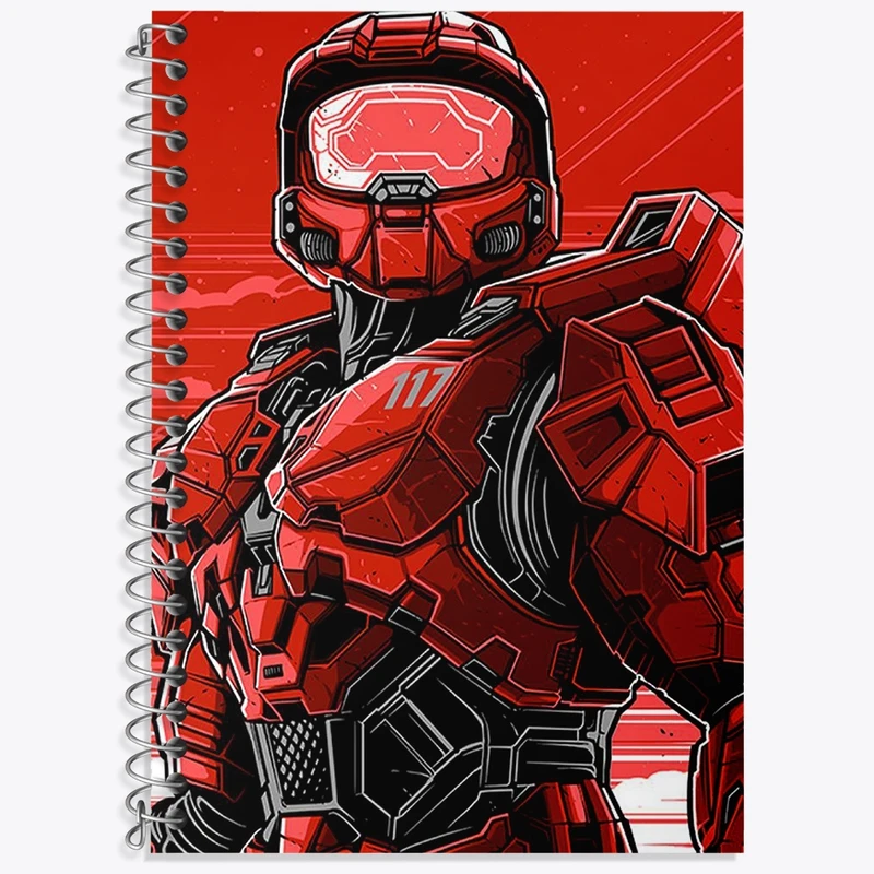 دفتر لغت 50 برگ خندالو طرح بازی هیلو (Halo) کد 31507