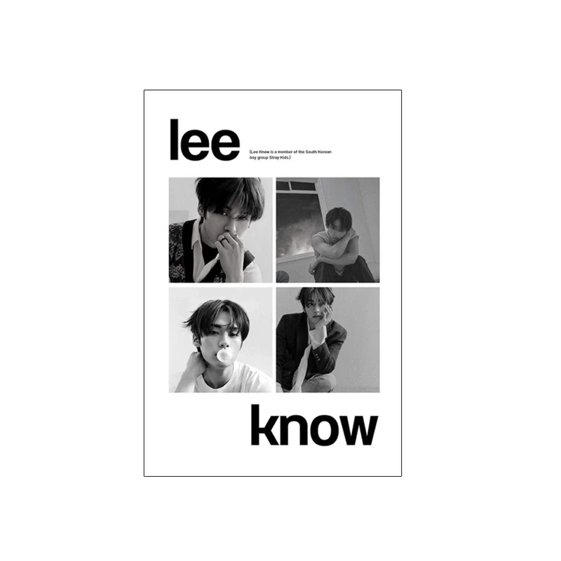 پوستر مدل استری کیدز Stray kids طرح لینو Leeknow کد 553