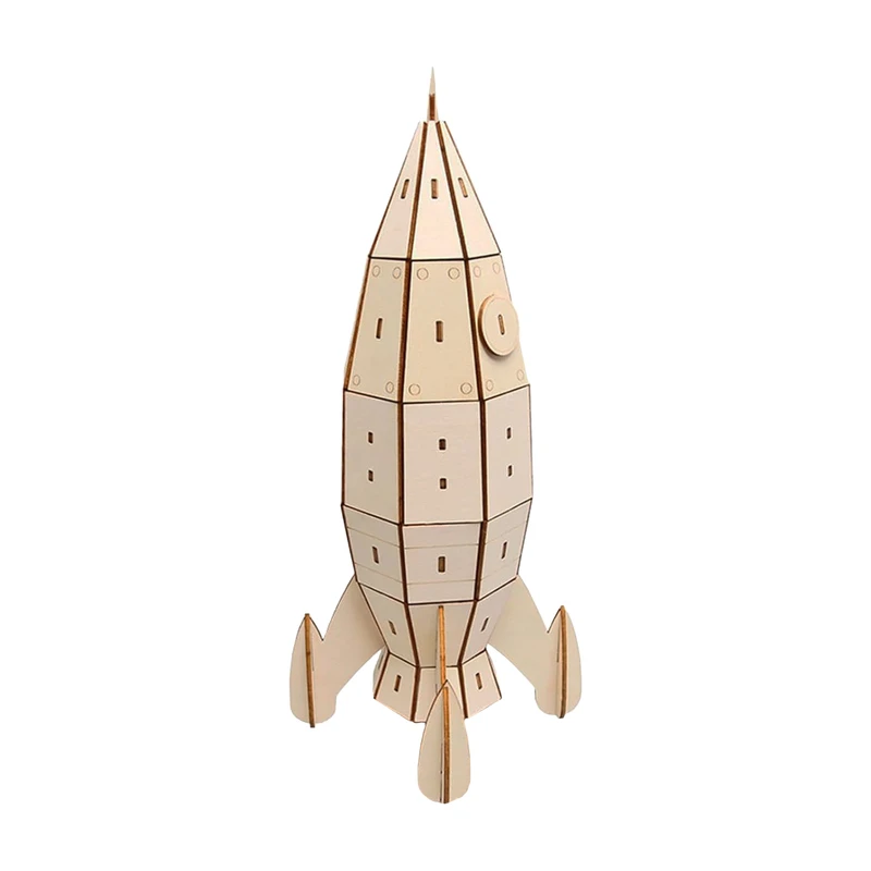 ساختنی 71 تکه مدل ماکت چوبی موشک کد M240