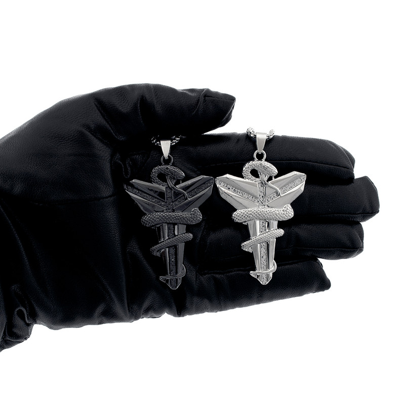 گردنبند مردانه برانت مدل مار محافظ پیکان تیر وایکینگ