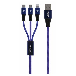 نقد و بررسی کابل تبدیل USB به microUSB / USB-C / لایتنینگ مدل TILDA-S3 طول 1 متر توسط خریداران