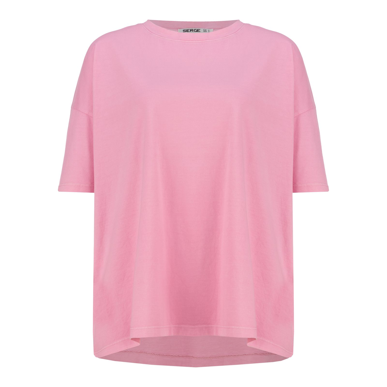 تی شرت لانگ آستین کوتاه زنانه سرژه مدل 203346 رنگ صورتی