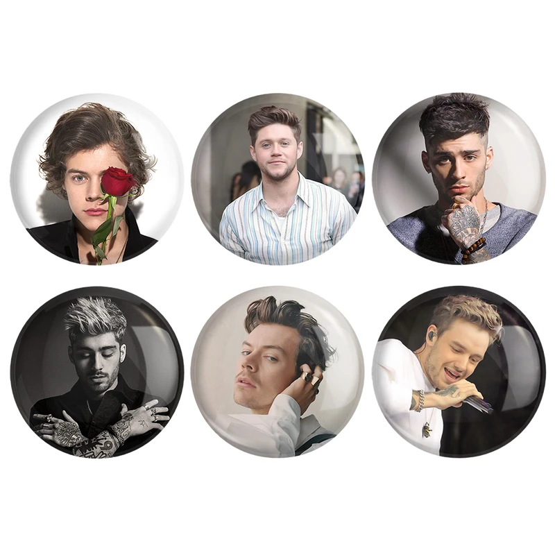 مگنت خندالو طرح گروه وان دایرکشن One Direction کد 1077A مجموعه 6 عددی