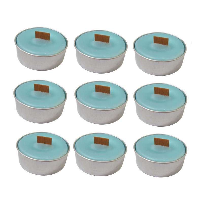 شمع وارمر مدل فيتيله چوبي معطر هل  بسته 9 عددي