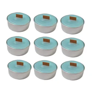 شمع وارمر مدل فيتيله چوبی بسته 9 عددی