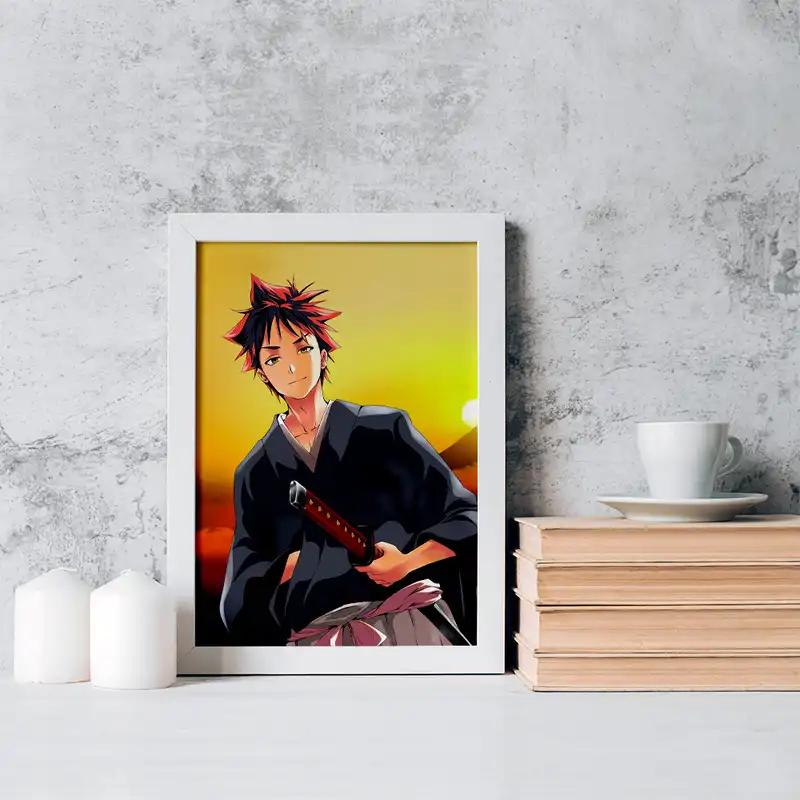 تابلو خندالو مدل سوما انیمه جنگ غذاها کد 16978