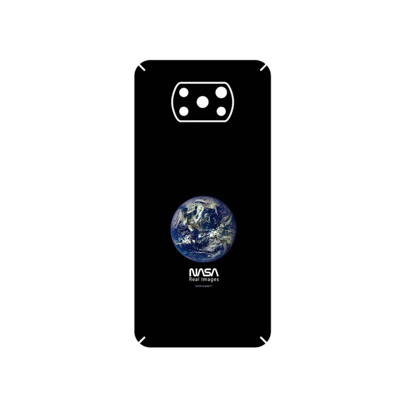 برچسب پوششی ماهوت مدل NASA Home Earth مناسب برای گوشی موبایل شیائومی Poco X3 Pro