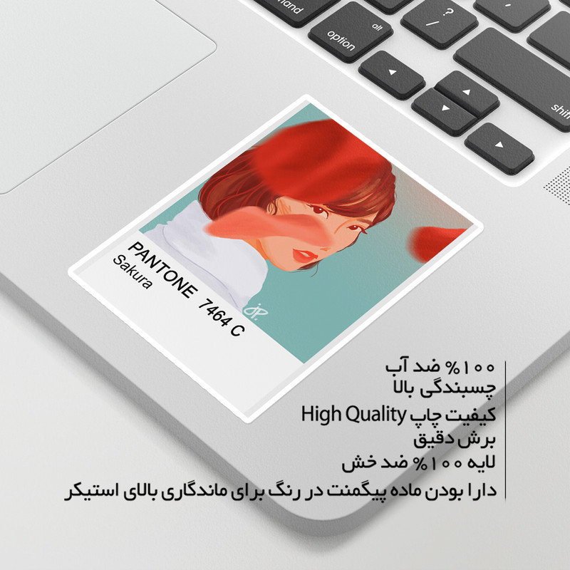 استیکر لپ تاپ ماسا دیزاین طرح pantone مدل STKA00196