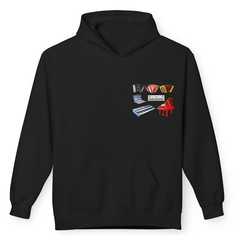 هودی مردانه پاد آفرین مدل موسیقی کد 43