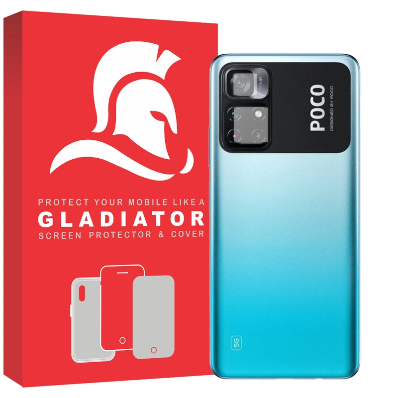   محافظ لنز دوربین گلادیاتور مدل GCX1000 مناسب برای گوشی موبایل شیائومی Poco M4 Pro 5G