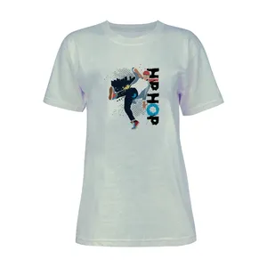 تی شرت آستین کوتاه زنانه مدل هیپ هاپ کد L95 رنگ طوسی