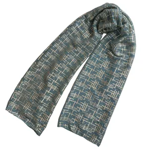 شال زنانه مدل حریر کش مجلسی مهمانی شاین دار خط خطی چهارخانه کد 54