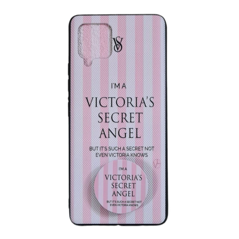 کاور طرح دخترانه کد 740 مناسب برای گوشی موبایل سامسونگ Galaxy A42 به همراه پاپ سوکت