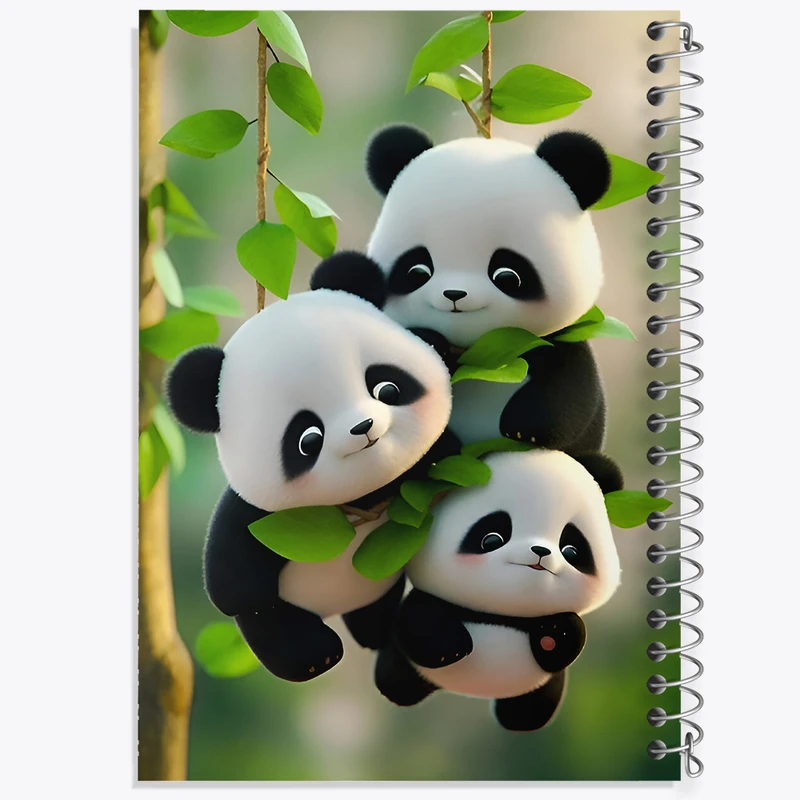 دفتر لیست خرید 50 برگ خندالو طرح بچه پانداهای کیوت کد F7850