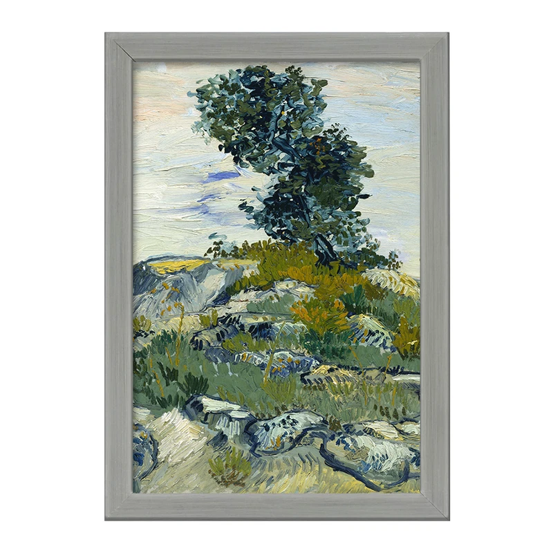 تابلو خندالو طرح صخره ها ونسان ونگوگ (Van Gogh) کد 36805