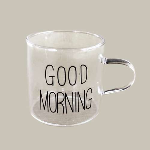 لیوان مدل قهوه خوری good morning