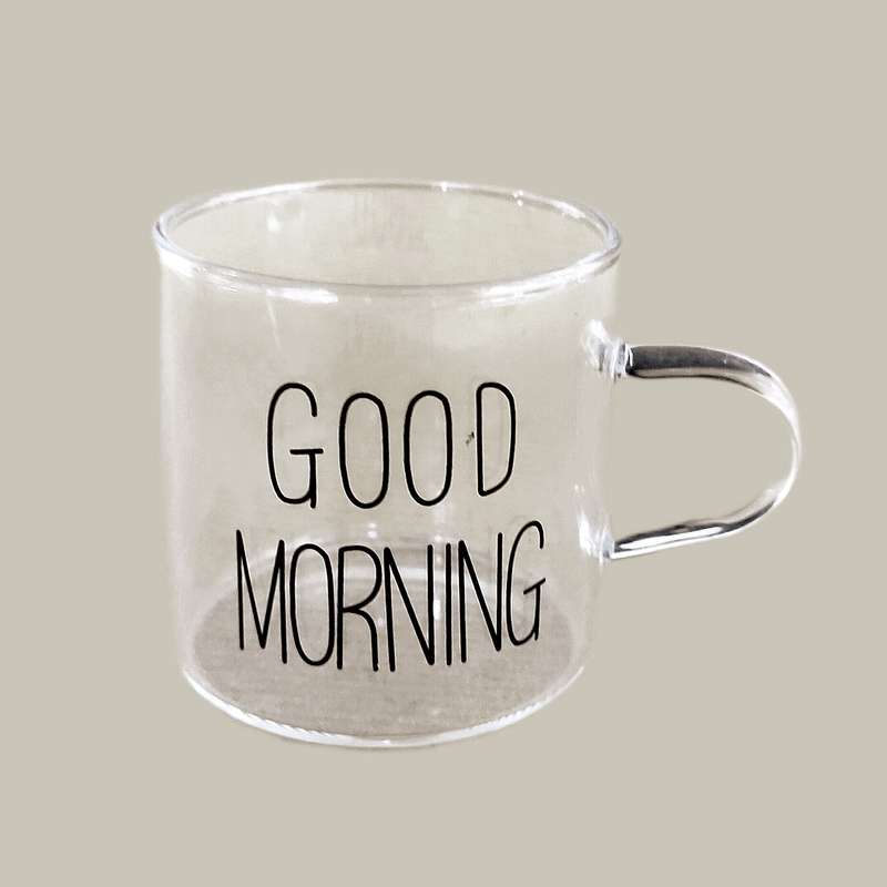 لیوان مدل قهوه خوری good morning