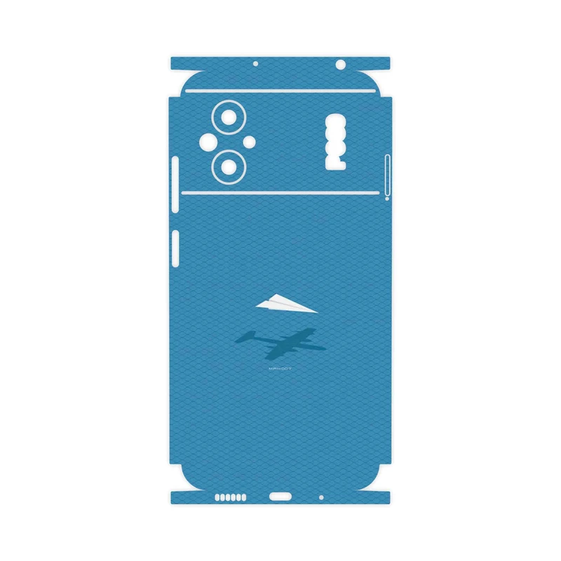 برچسب پوششی ماهوت مدل Minimal Paper Airplane-FullSkin مناسب برای گوشی موبایل شیائومی Poco M5
