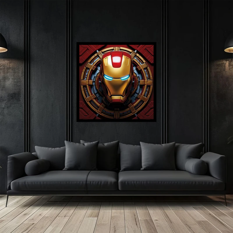 تابلو بکلیت طرح پوستر و لوگو شخصیت سینمایی مرد اهنی مدل B-bu2895